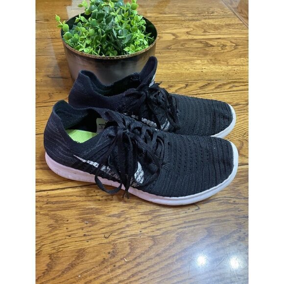 NIKE Free RN Flyknit 2020 Black Run Shoes 831069-001, Men's Sz 10 - Picture 1 of 8